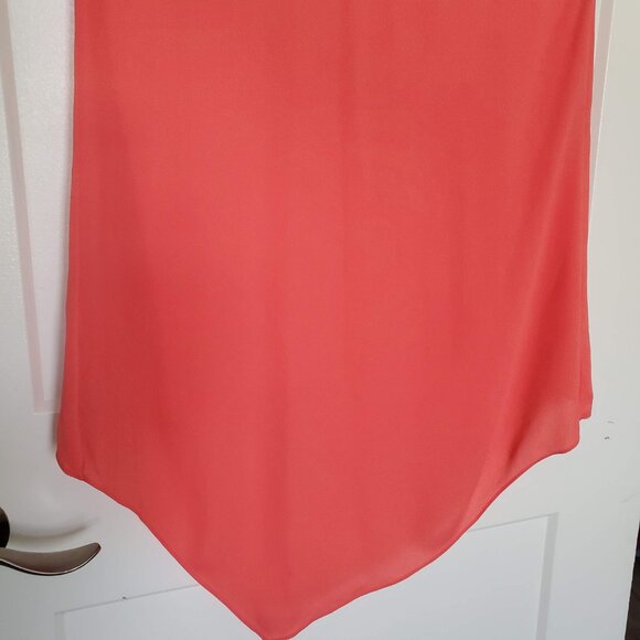 BCBGMaxAzria-Women's 'Lana' One Shoulder Draped Chiffon Blouse-Size XXS Ambrosia - Picture 8 of 14